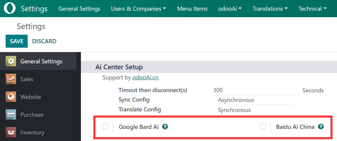 Google Bard Ai for odoo ai center