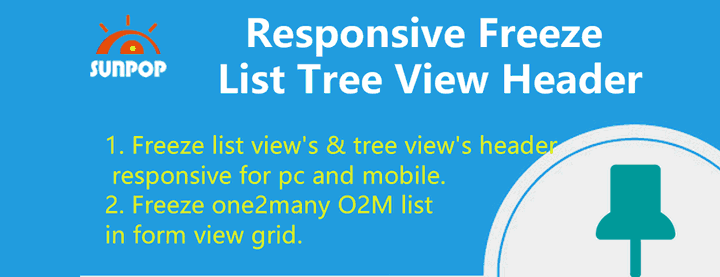 Responsive Freeze List Tree View Header