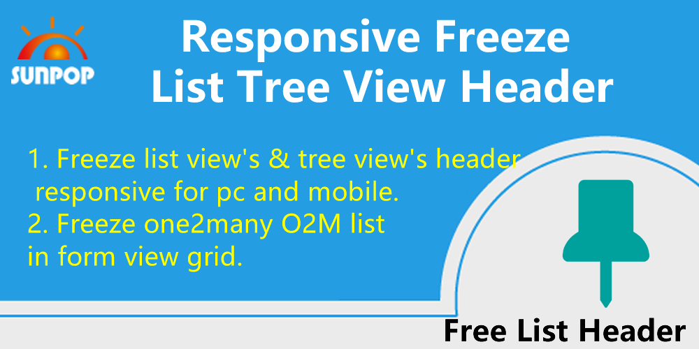 Responsive Freeze List Tree View Header