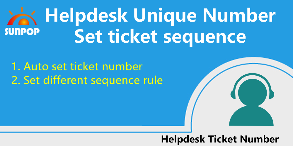  Set different sequence rule for every helpdesk ticket type.
    Unique ticket number. 
