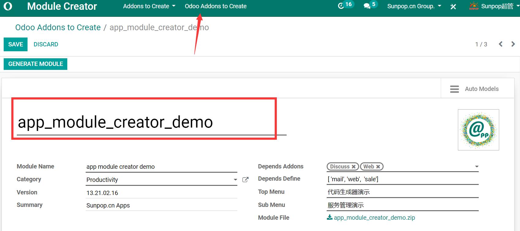 Auto coding Agile. odoo Module auto creator. Excel to odoo app