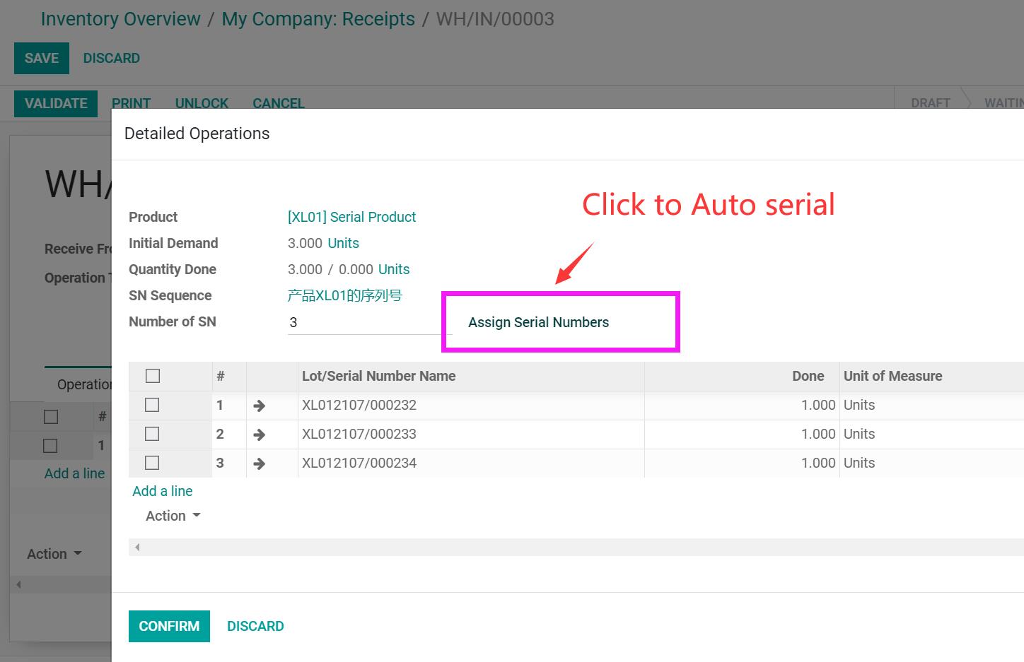 Mrp Auto Serial Batch done.Auto Lot Batch with Customize