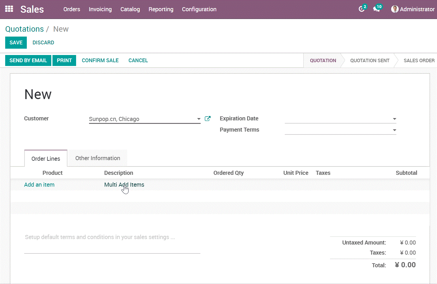 App Sale Order Product Multi Add