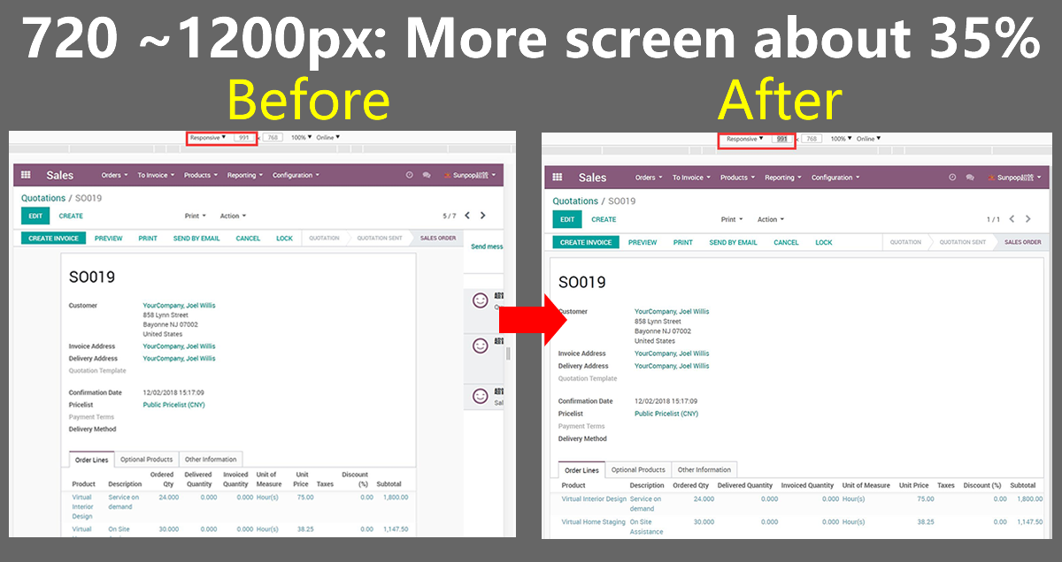 App Web Responsive Fullwidth(form view fullwidth)