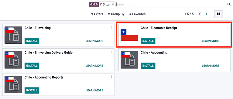 Install Electronic Receipt module