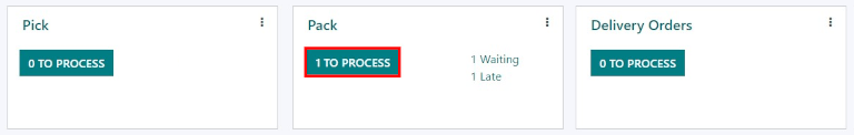 The packing order can be seen in the Inventory kanban view.