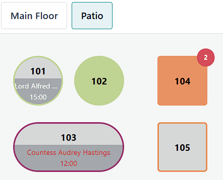 example of a floor plan view with visual keys to understand it.