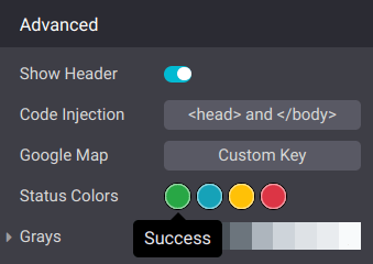 Status color selection