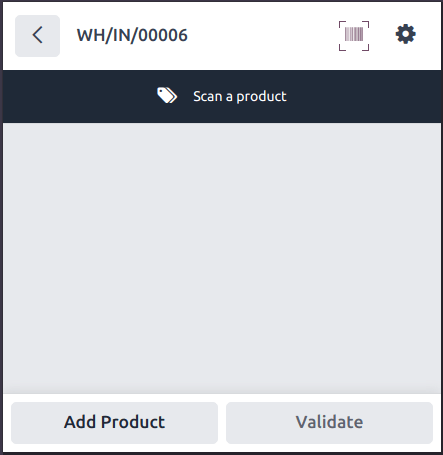 Empty new receipt form.