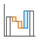 Waterfall chart icon