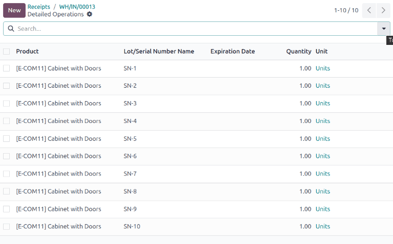Show the detailed Moves page.
