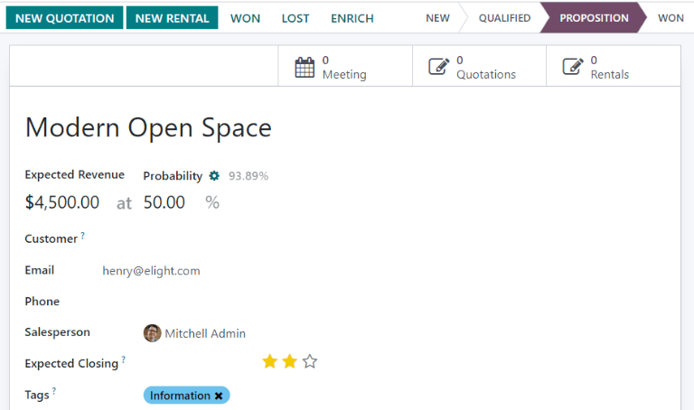 The gear icon used to reactivate automatic probability on an opportunity form.