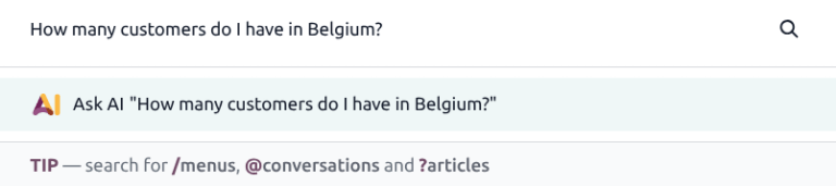 一个打开的命令面板，其中包含一个提示。