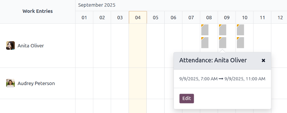 一列冲突，其中一个条目显示冲突的详细信息。
