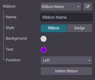 Create a new ribbon in the website editor