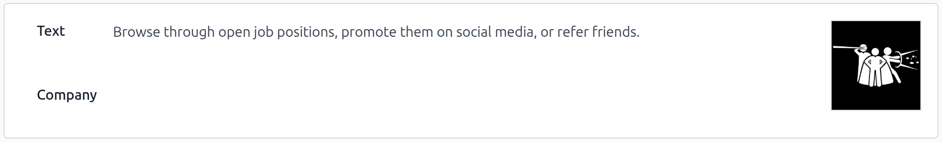 编辑模式下的入职培训幻灯片，主要字段突出显示。