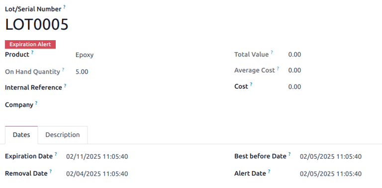 过期产品的过期提醒。