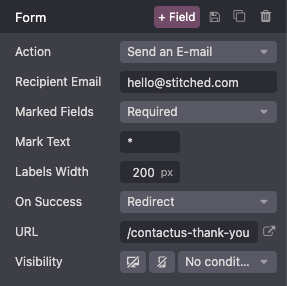 修改表单以更改其操作