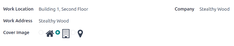 填写了所有栏目的新工作地点表。