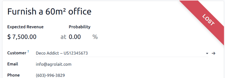 失败的商机，已添加失败横幅。