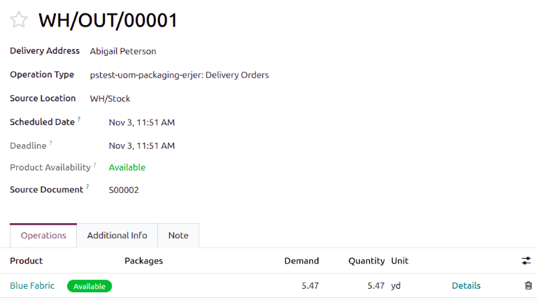 发货显示库存计量单位。