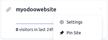 点击网站列表中的齿轮图标。