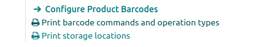 Link to print inventory operations and commands.