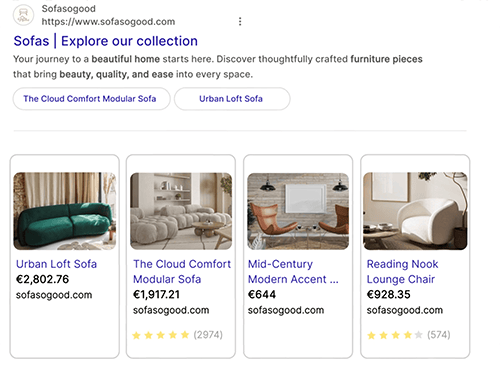 搜索引擎结果中的展现组件