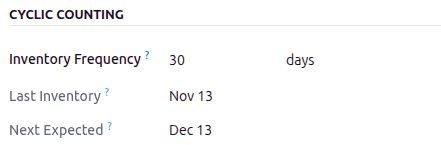 显示位置表格的循环计数部分。