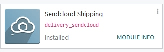 Odoo 应用程序模块中的 Sendcloud 发货模块。
