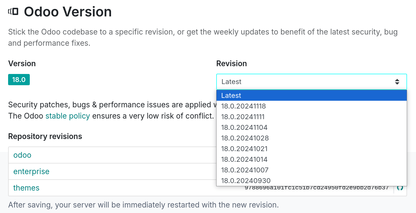 设置选项卡修订