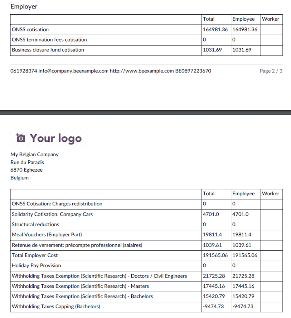社会保障证书 PDF 内容。