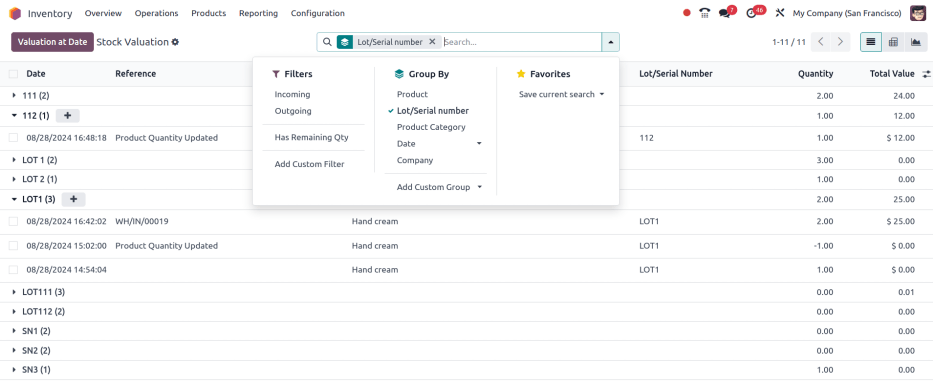按批次显示估价报告。