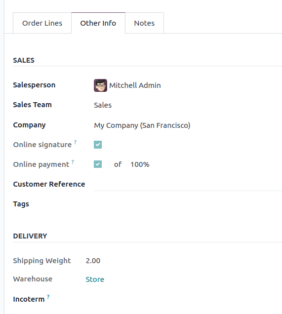 在商店创建报价。