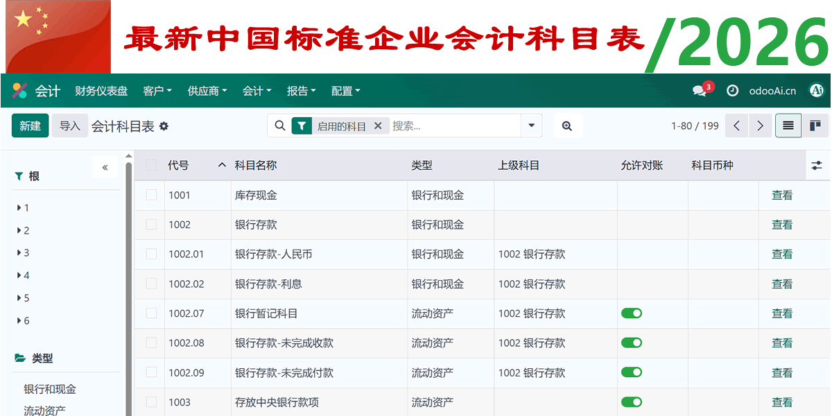 Odoo china packages