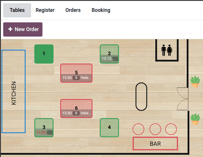 example of a floor plan with visual keys to understand it.