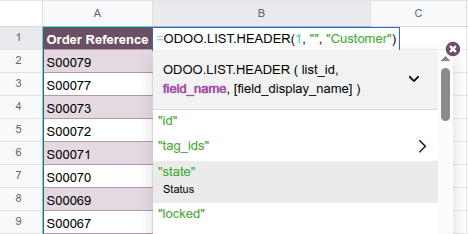Add fields/columns by editing the formula