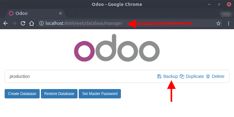 The on-premise web manager interface