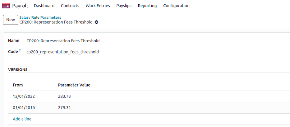 Representation Fees Threshold.