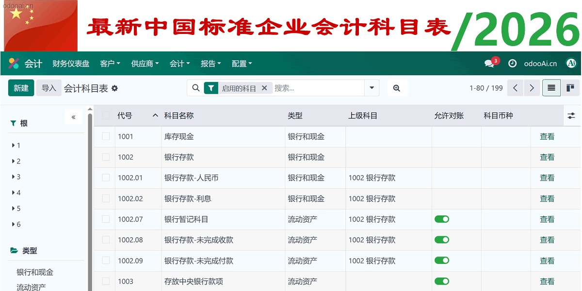 Odoo china packages