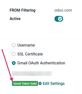 在&nbsp;Odoo&nbsp;中配置外发电子邮件服务器。