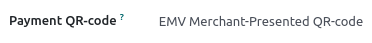 选择 EMV 商家提供的二维码选项。