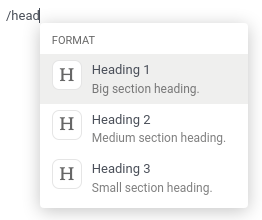 使用“head”一词过滤命令后的 Powerbox。