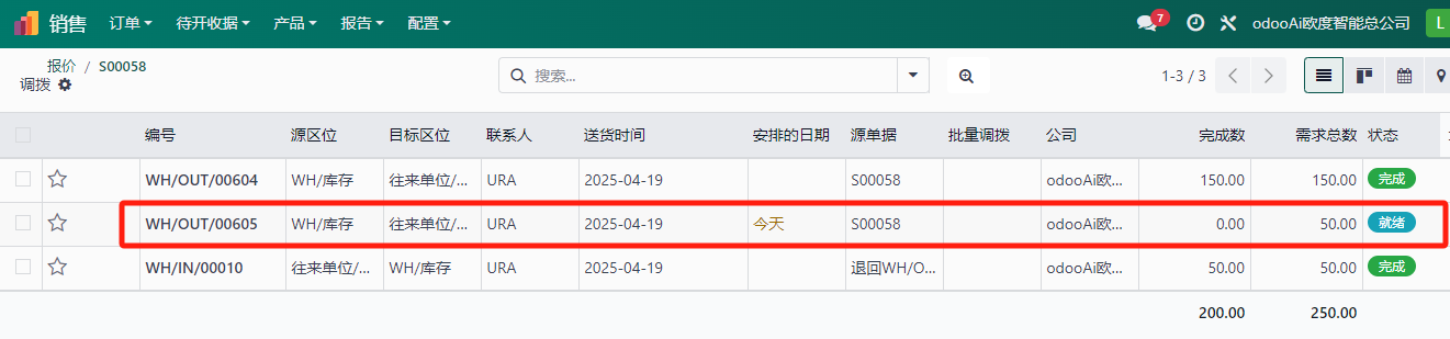  销售订单退货