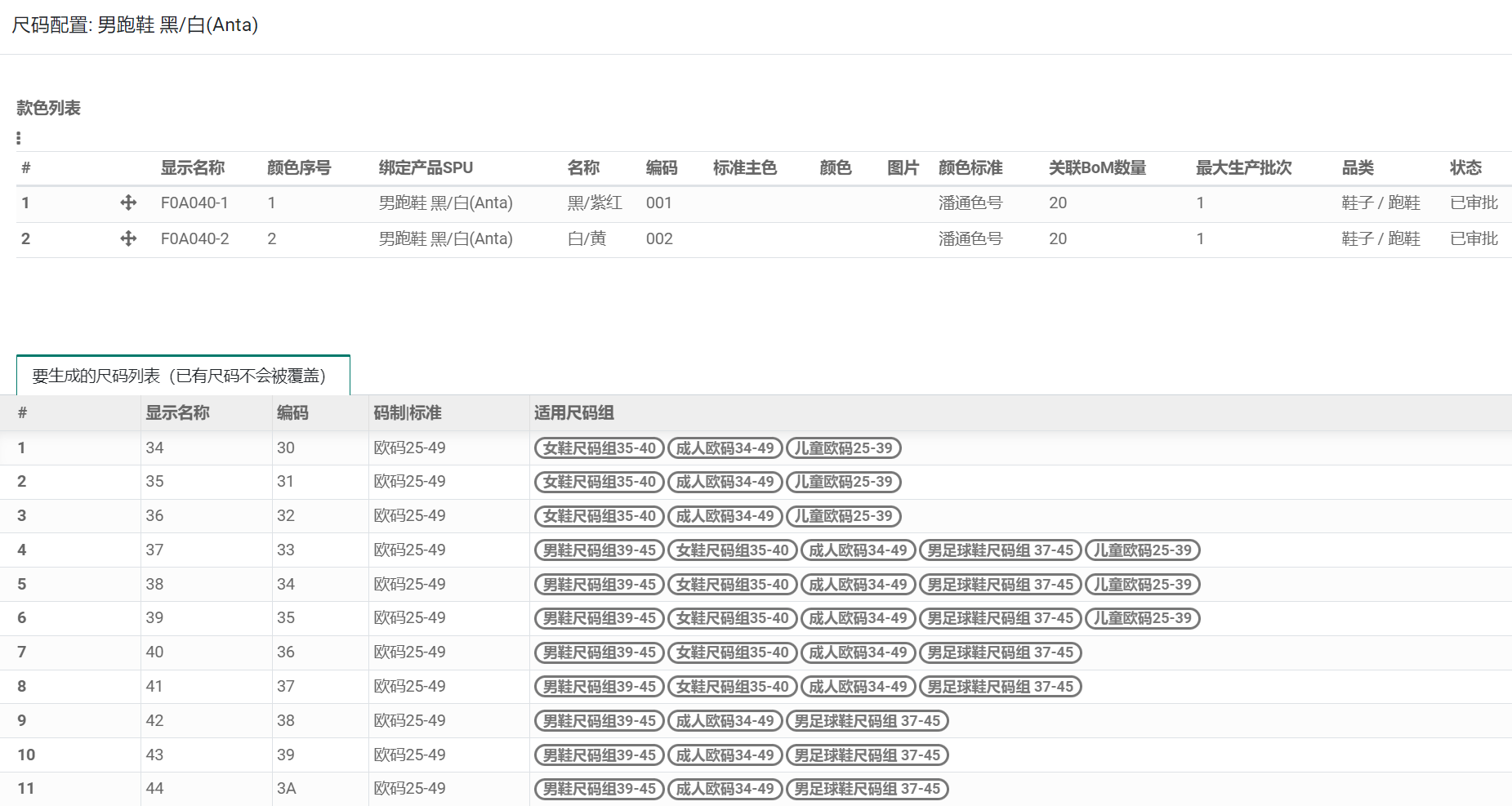 odoo实现服装鞋帽的款料色码，产销一体时尚行业管理