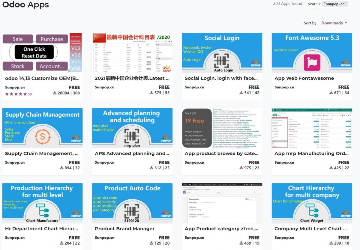 odoo16，15，14，13，12，11最新免费会计科目表模块-2023版更新最新税率,多级科目树状导航实现,更丰富内容