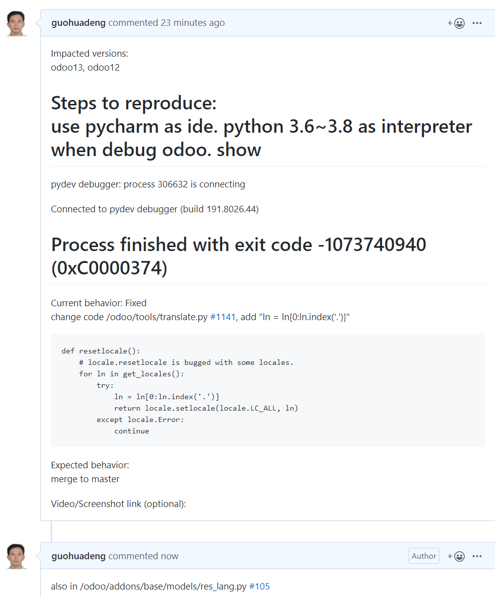 解决odoo13 无法用pycharm等进行断点调试的bug fixed