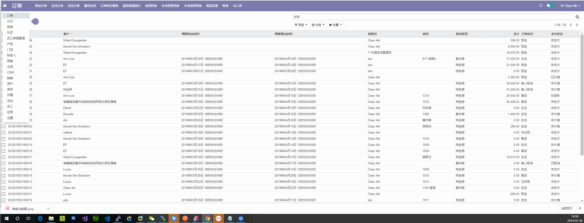odoo加微信小程序实现美容院、养生会所、月子中心等连锁类会员服务行业的管理。