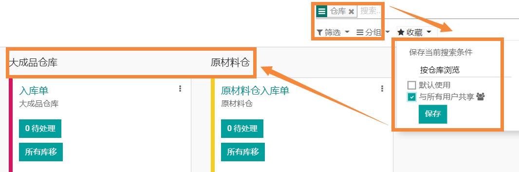 1.4 搜索栏、筛选、分组、收藏