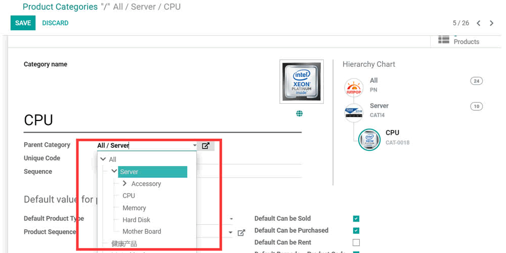 [app_product_ztree] 产品类别树状插件，父子树